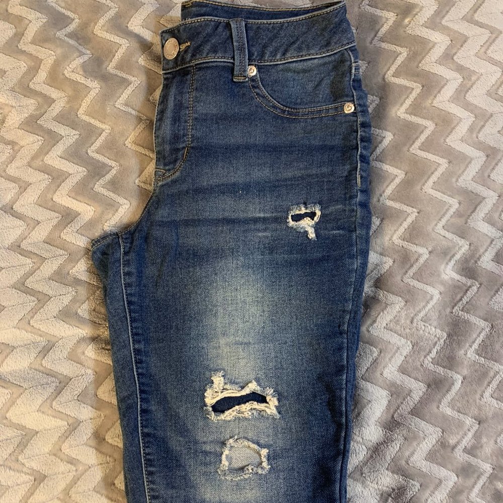 Maurices Patchwork Denim Jeggings